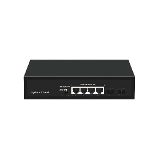 Коммутатор GIGALINK GL-SW-G005-04P(BT), 4×1 Гбит/с PoE + 2×1 Гбит/с SFP, неуправляемый
