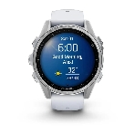 Умные часы Garmin Fenix 8, 1.3' AMOLED, 4G, Wi-Fi, Bluetooth, NFC, WR100, серебристый / белый, фото2