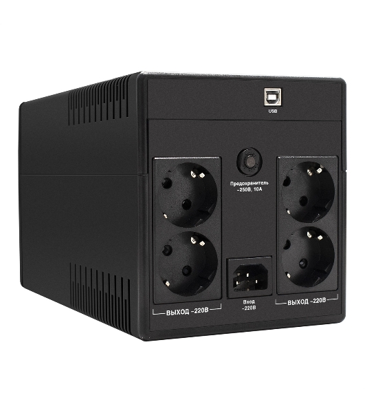 Источник бесперебойного питания ExeGate EP285507RUS SpecialPro UNB-1600.LED.AVR.EURO.RJ.USB 1600VA/950W, LED, AVR, 4 евророзетки, RJ45/11, USB, черный
