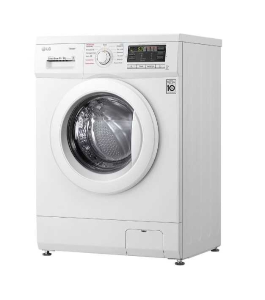 Стиральная машина LG F1296CDS0X белый, загрузка фронтальная 6 кг, 1200 об/мин, класс B