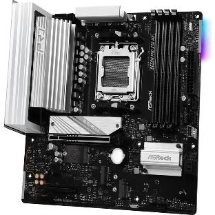 Материнская плата ASRock B650M Pro X3D WiFi, AM5, AMD B650, 4xDDR5, 4xSATA, 3xM.2, 1xPCIe 5.0 x16, 1xPCIe 4.0 x4, 1xHDMI, 1xDP, 1x2.5Gb LAN, Wi-Fi 6E, Bluetooth 5.2, 1xUSB-C 10Gbps, 1xUSB-A 10Gbps, 2xUSB-A 5Gbps, 4xUSB-A 2.0, 3x3.5 мм, 7.1, mATX