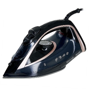 Утюг Delta Lux DE-3001 черный/бронзовый, 2000 Вт, 20±5 г/мин, 130 г/мин, 320 мл