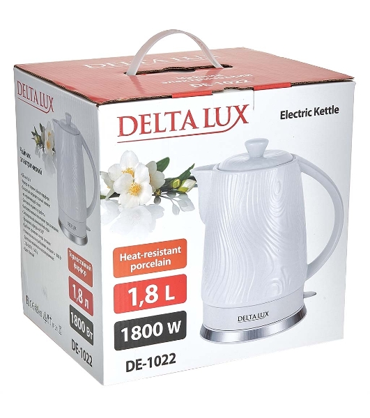 Чайник электрический Delta Lux DE-1022 белый