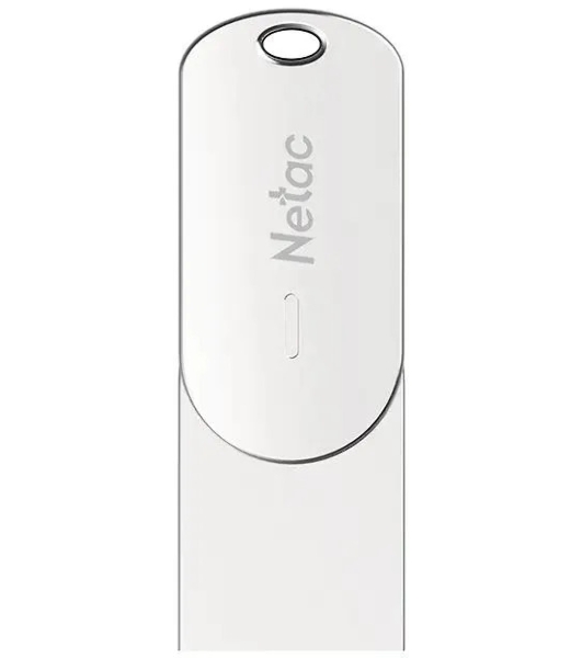 Флешка USB Netac U785C (NT03U785C-016G-32PN), 16Gb, USB3.0/TypeC, R/W 110/45, серебристый