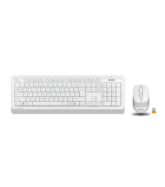 Комплект клавиатура+мышь A4Tech FStyler FG1010 беспроводной, USB, 2000 DPI, белый/серый
