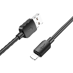 Кабель Hoco X96 Hyper iP USB (m)-Lightning (m) 1м черный коробка, фото 1