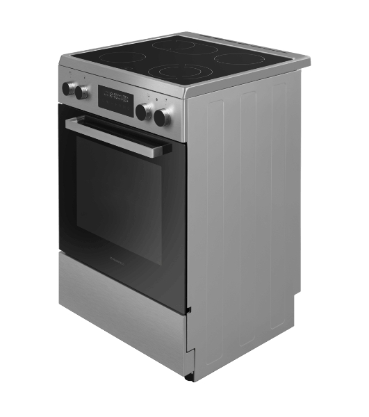 Плита электрическая Maunfeld MEC611CS09TD серебристый, конфорок 4 шт, духовка 59 л, 60 см x 85 см x 60 см