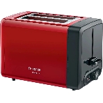 Тостер Bosch TAT4P424 красный/черный, 970 Вт, 2 слота, фото 1