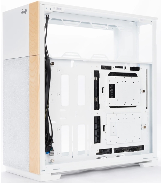 Корпус InWin F5 CS19 White, Full-Tower, белый, закалённое стекло, ARGB подсветка, 3 x 140 мм (2 спереди, 1 сзади)