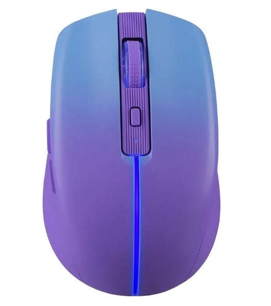 Мышь беспроводная Defender Mystery MM-301 фиолетовый, 1600 dpi, радиоканал, Bluetooth, USB, кнопки - 6