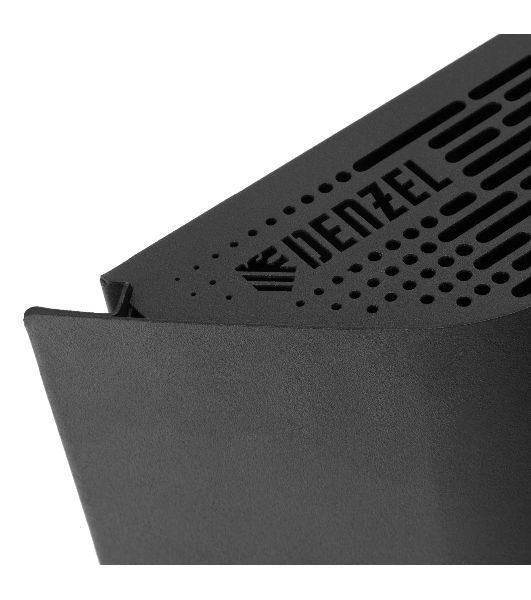 Конвектор электрический Denzel XCE-1000B черный, 1000 Вт, 15 м2, термостат