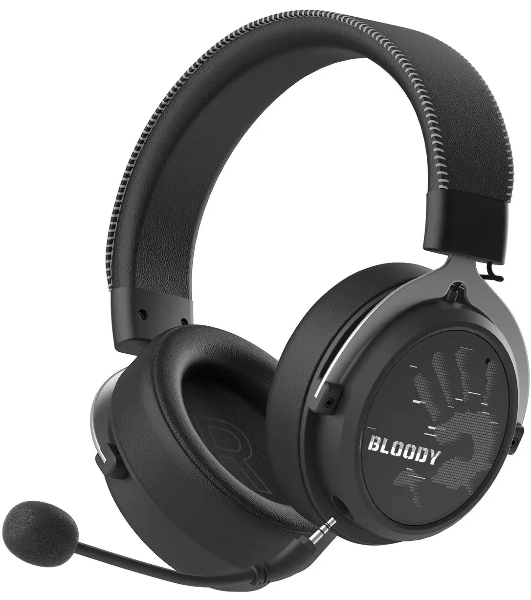 Гарнитура Bloody MR590 Sports чёрный, беспроводная + проводная, Bluetooth, до 35 ч