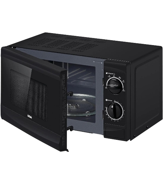 Микроволновая печь BBK 20MWS-706M/B черный, 20 л, 700 Вт, переключатели - поворотный механизм