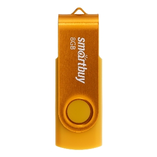 Флешка USB Smartbuy Twist Yellow (SB008Gb2TWY), 8Gb, USB 2.0, R/W 15/5, желтый