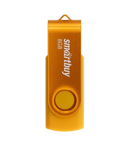 Флешка USB Smartbuy Twist Yellow (SB008Gb2TWY), 8Gb, USB 2.0, R/W 15/5, желтый