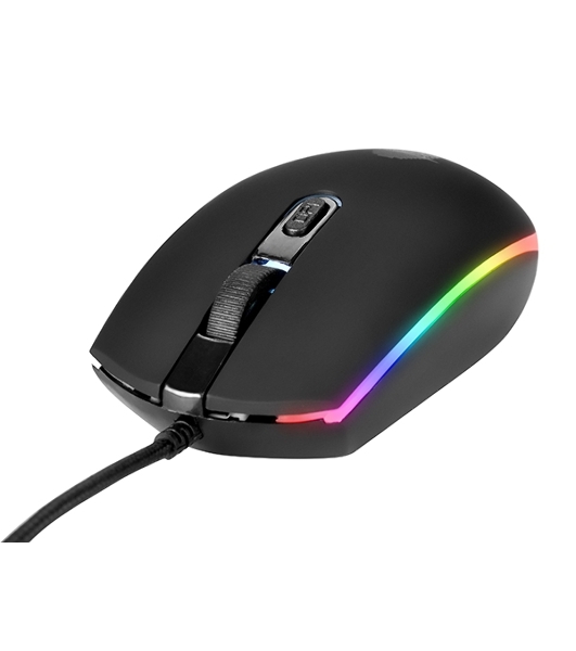 Мышь проводная Qumo Pretender M53 черный, 3200 dpi, USB, кнопки - 4