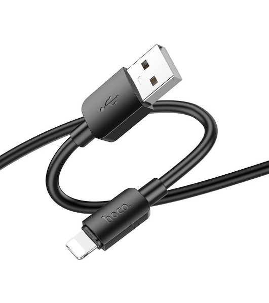 Кабель Hoco X96 Hyper iP USB (m)-Lightning (m) 1м черный коробка