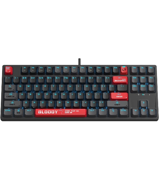 Клавиатура A4Tech Bloody AT87 проводная USB черный/красный