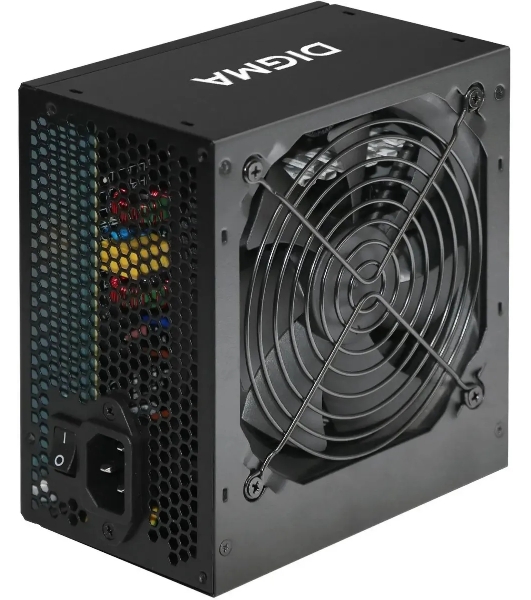 Блок питания Digma ATX 700W DPSU-700W-WH RTL, 700Вт, 80 PLUS белый, 120мм черный