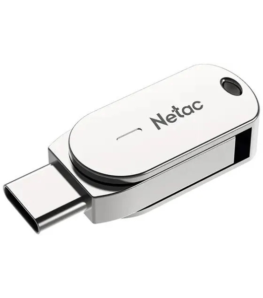 Флешка USB Netac U785C (NT03U785C-016G-32PN), 16Gb, USB3.0/TypeC, R/W 110/45, серебристый