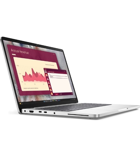 Ноутбук Dell Pro 14/14.0'/IPS/Intel Core Ultra 7 265U/32GB/1TB SSD/Intel graphics/Linux/серебристый/1.37kg