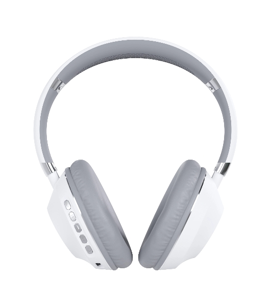 Беспроводные/проводные наушники More Choice HW34S белый/серый, накладные, Bluetooth + проводной, сенсорное управление, до 4 ч