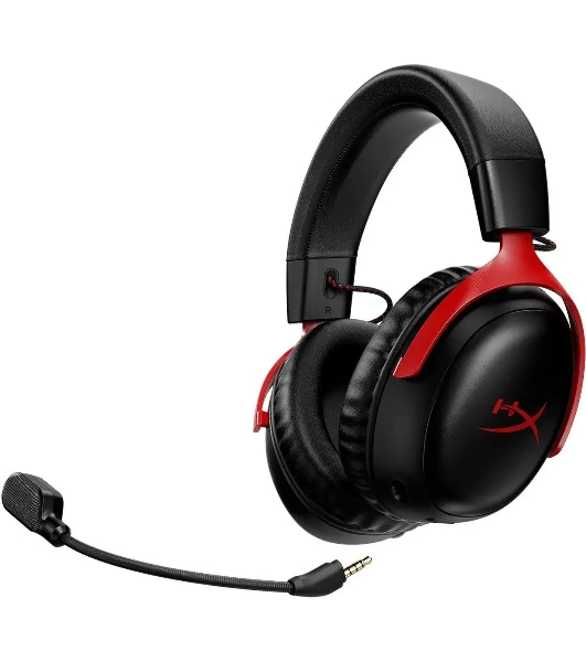 Гарнитура HyperX Cloud III чёрный-красный, беспроводная, радиоканал