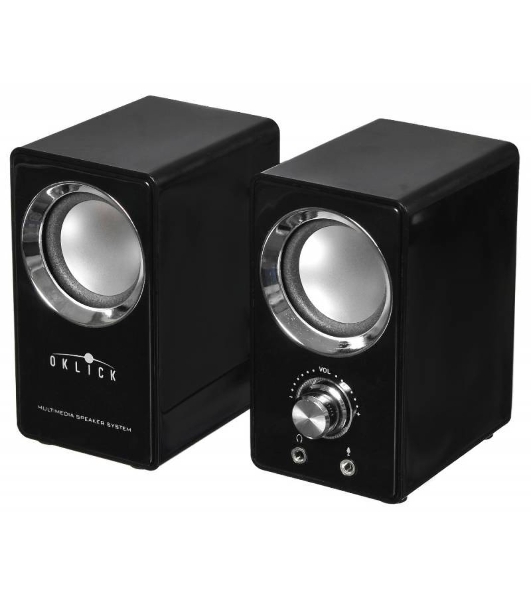Акустическая система Oklick OK-116 2.0 черный 6Вт