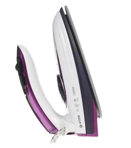 Утюг дорожный Vitek VT-8305 1000 Вт белый/фиолетовый