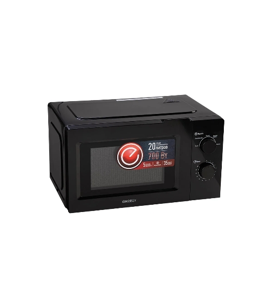 Микроволновая печь Energy EMW-20705 черный, 20 л, 700 Вт, переключатели - поворотный механизм