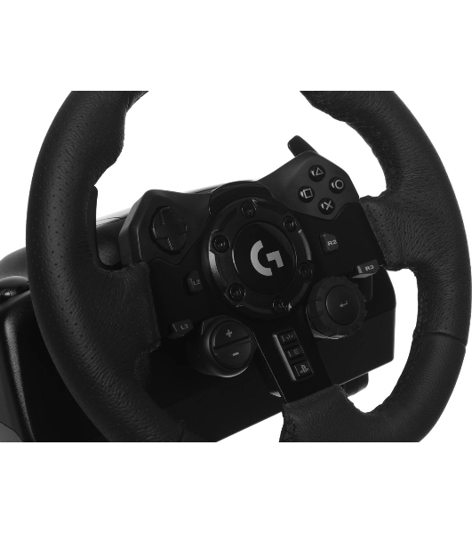 Руль Logitech G923 10кноп. (с педалями) черный