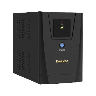 Источник бесперебойного питания ExeGate EP285488RUS SpecialPro UNB-1200.LED.AVR.C13.RJ.USB 1200VA/750W, LED, AVR, 6*IEC-C13, RJ45/11, USB, черный