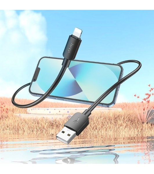 Кабель Hoco X96 Hyper iP USB (m)-Lightning (m) 1м черный коробка