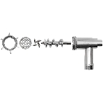 Мясорубка электрическая Krona Wolf Metall серый, 1800 Вт, 2.8 кг/мин, реверс, металлический лоток, насадки - 5, фото11