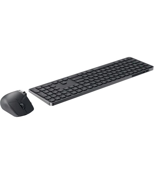 Комплект клавиатура+мышь Rapoo 9560M беспроводной, USB, 1600 DPI, чёрный