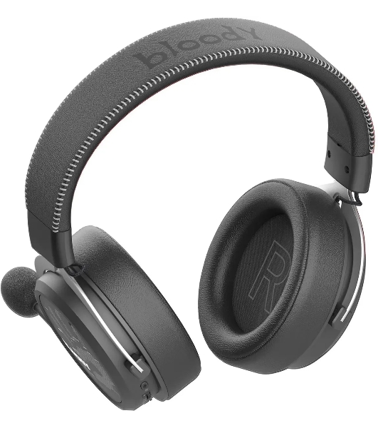 Гарнитура Bloody MR590 Sports чёрный, беспроводная + проводная, Bluetooth, до 35 ч