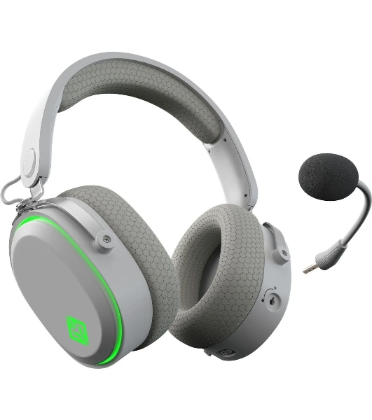 Беспроводные/проводные наушники GMNG GG-HS405W белый, полноразмерные, Bluetooth + радиоканал + проводной, до 40 ч