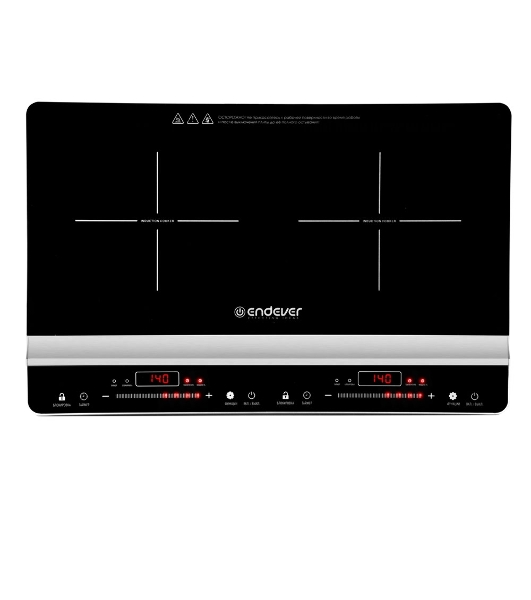 Плита настольная электрическая Endever Skyline IP-66 черный, 3.1 кВт, индукция, конфорки - 2, стеклокерамика, сенсор