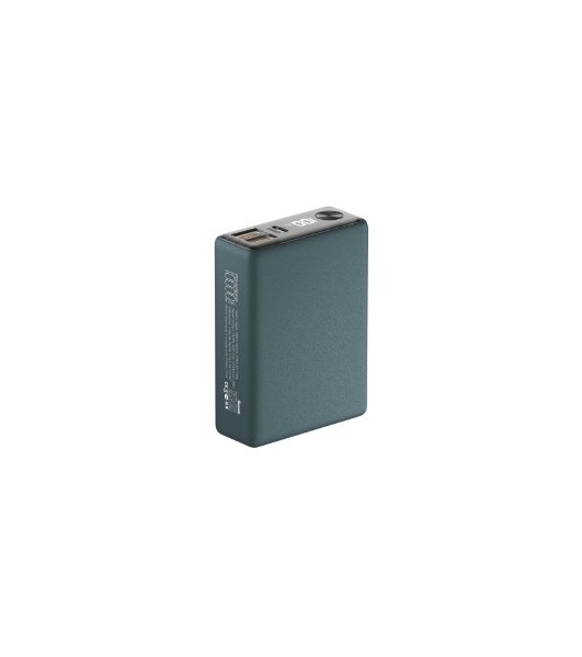 Портативный аккумулятор OLMIO QX-10, 10000mAh, 22.5W, QuickCharge3.0/PowerDelivery, LCD, темно-зеленый