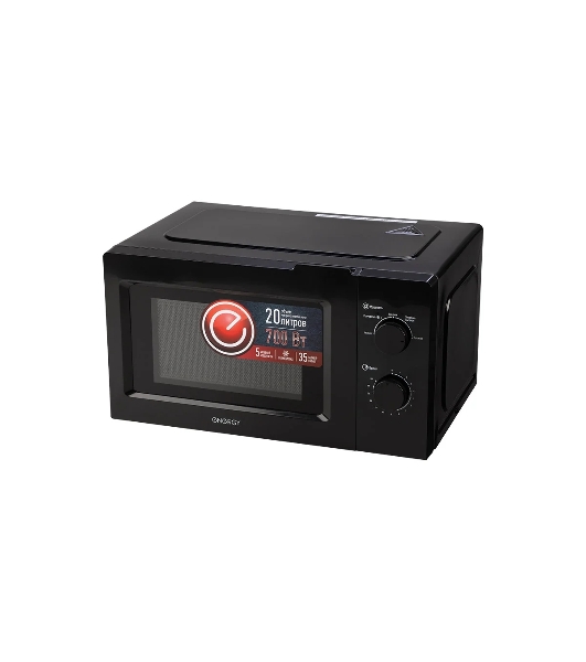 Микроволновая печь Energy EMW-20705 черный, 20 л, 700 Вт, переключатели - поворотный механизм