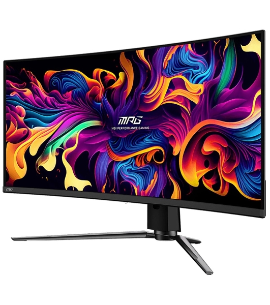 Монитор 34' MSI MPG 341CQPX QD OLED 3440x1440, 240 Гц, 0.03 мс, 21:9, 250 кд/м², 2xHDMI, 1xDP, 2xUSB-A 2.0, 1xUSB-C, 1x3.5 мм, изогнутый R1800, черный