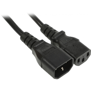 Шнур сетевой Rexant IEC 320 C13 – IEC 320 C14 3x0,75мм², 0,6м
