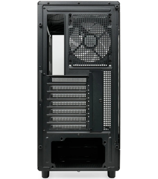 Компьютерный корпус HSPD F510, Panoramic Mid Tower, черный, TG, 0.5 SPCC, 3x120мм ARGb ATX, mATX, mITX 180/280/160мм 1x2.5', 1x3.5', 7xPCI 2xUSB-A 3.0 356x218x467мм