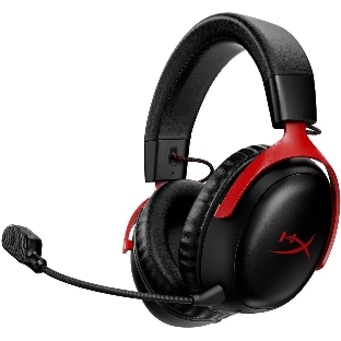 Гарнитура HyperX Cloud III чёрный-красный, беспроводная, радиоканал