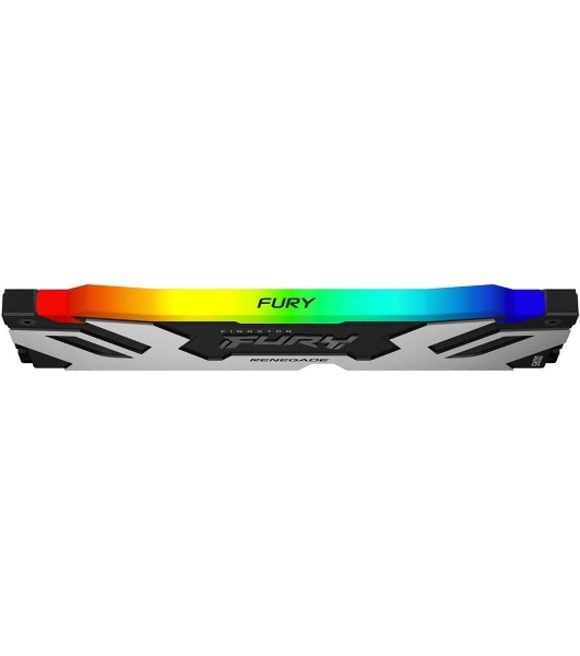 Оперативная память Kingston Fury Renegade, DDR5, 96Gb (2x48Gb), 6400MHz, CL32, DIMM, с радиатором, RGb, серебристый