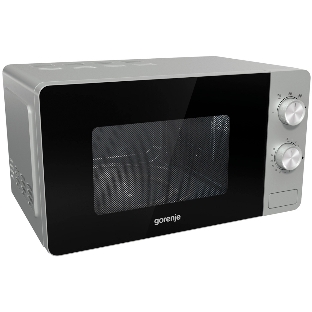 Микроволновая печь Gorenje MO20E1S серебристый, 20 л, 800 Вт, переключатели - поворотный механизм