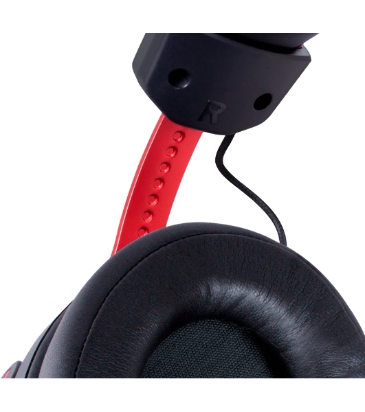 Гарнитура Redragon Diomedes чёрный/красный, проводная, USB / mini jack 3.5 мм