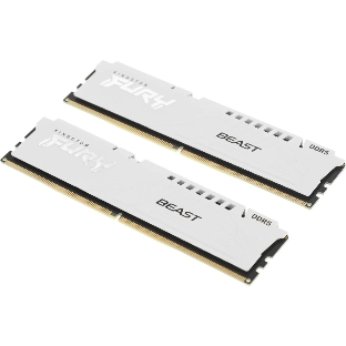 Оперативная память Kingston Fury Beast EXPO, DDR5, 32Gb (2x16 GB), 6400 MHz, CL32, радиатор, белый