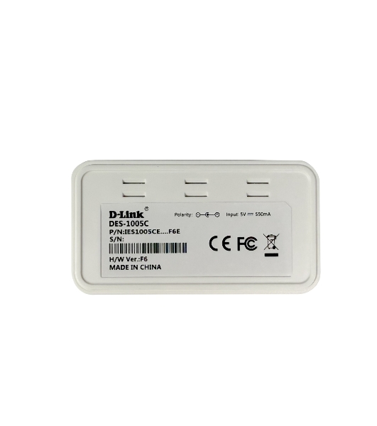 Коммутатор D-Link DES-1005C, 5×100 Мбит/с, неуправляемый