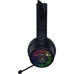 Гарнитура Razer Kraken Kitty V3 Pro чёрный, беспроводная + проводная, радиоканал, до 70 ч, подсветка, фото4